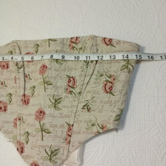 Steps New York Floral Corset Top With Lace-Up Back & Ribbon Sash Size S Womens - Picture 9 of 10